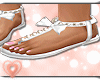 💗 Teen White Sandals
