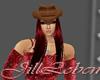 Zandra Red Hat Hair