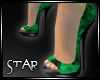 ::S:: Glitter Green Pump