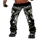 snake skull leather pant