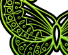 Neon Green Butterfly-1