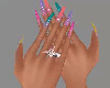 LWR}Neon Colored Nails