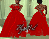 FG~ Red Silk Lace Gown