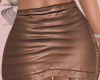 E*Brown Leather Skirt RL