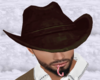 brown suede cowboy hat