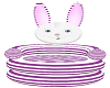 bunny chair purple