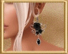 〆 Black Rose Earrings