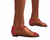 red jewel sandals