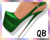 Q~Liss Pumps Green