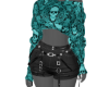 Causal Cyan Skull Outfit