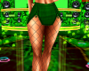 Green Mini Fishnet Skirt