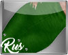 Rus: green stretch pants