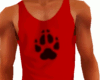 Alpha Male Wolf Red Tank