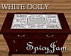 Doily Rect. White Solid