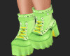 neon platform boots