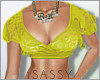 S| Lace Top Yellow 