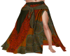 Orange Boho Skirt
