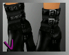 [ves]Black lthr boots
