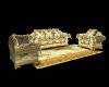 Golden Euro-Style Sofa