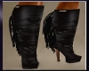 ~T~Leather Fringe Boots