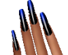 Navy Blue/Black Nails