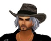 Cowboy Hat and Gray hair