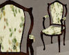 !Vic cream floral chair