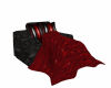 black/red snuggle chair