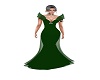 butterfly green gown
