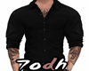 Slim Black Tattooed Shir