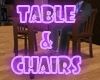 Table & Chairs w/coffee 