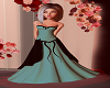light teal wedding dress