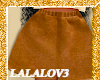 Brown Heart Fur Skirt