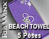 Wx:Beach Towel w-5 Poses