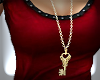 *S* Golden Key Necklace