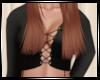 K! Tied Crop Black