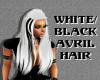 White/Black Avril Hair