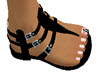 black summer sandal