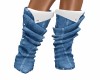 Blue Denim Boots