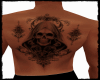 Reaper Skull Back Tattoo