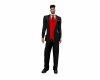 red n black suit