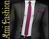 Black + Purple Tie Suit