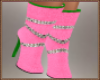 Pink Christmas Boots