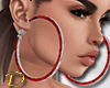 D| Large Earrings Silver