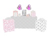 PINK/GRAY GIFT TABLE