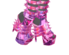 PinkDenimCamo SpikeHeels