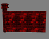 brick pryvacy  wall  red