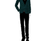 greencoat blackpant suit