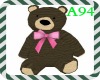 Bear pink bow