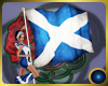Scotland Flag with poses